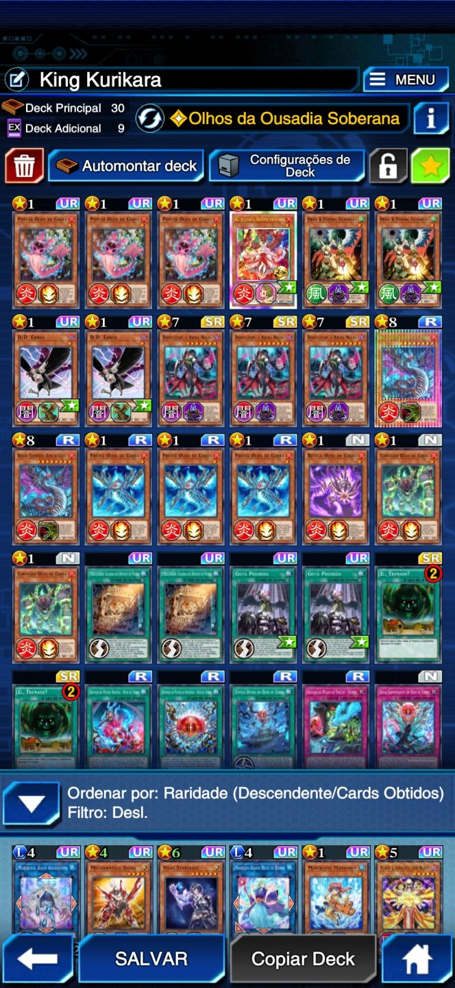 Conta Yugioh Duel links Com decks metas