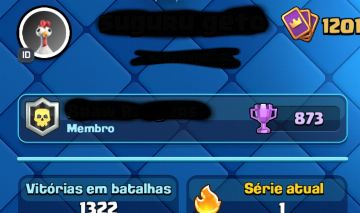 Conta de clash royale 6400 troféus