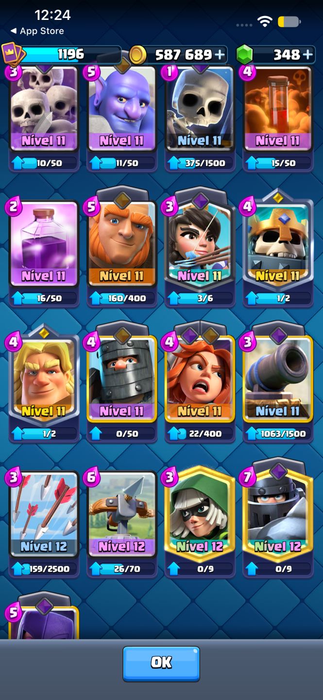 (49k de troféus com 1 passe i skins antigas ) (clash royale 6k de troféu)