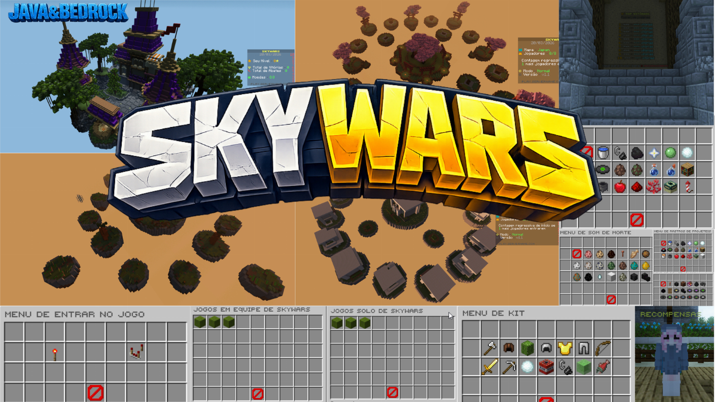 Minecraft Servers Prontos JAVA&BEDROCK