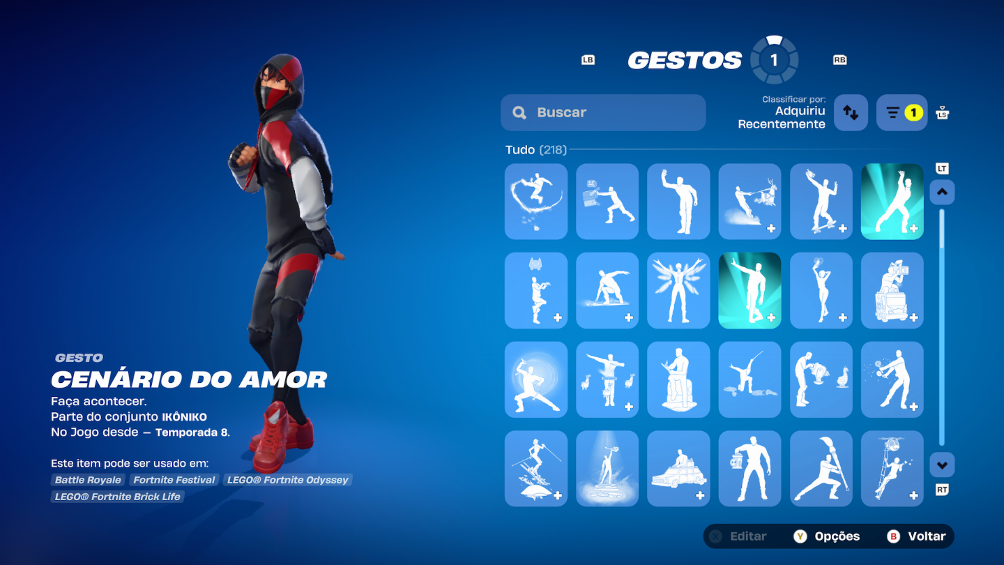 Conta Fortnite COM+ 1.000 ITENS S3 +IKONIK +GLOW +1.400 vbuks