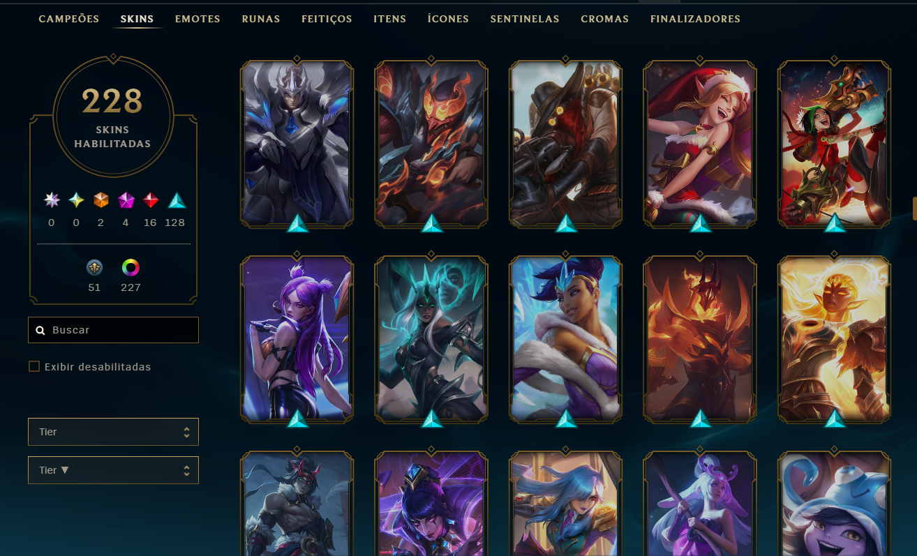 LUX ELEMENTALISTA, EZREAL PULSEFIRE, +200 SKIN E SKINS PRESTIGIOS (FULL ACESSO)