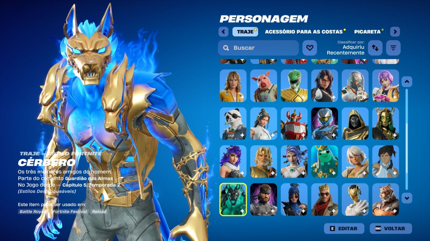 Conta de Fortnite com 43 Skins | Green Ranger | Promoção!
