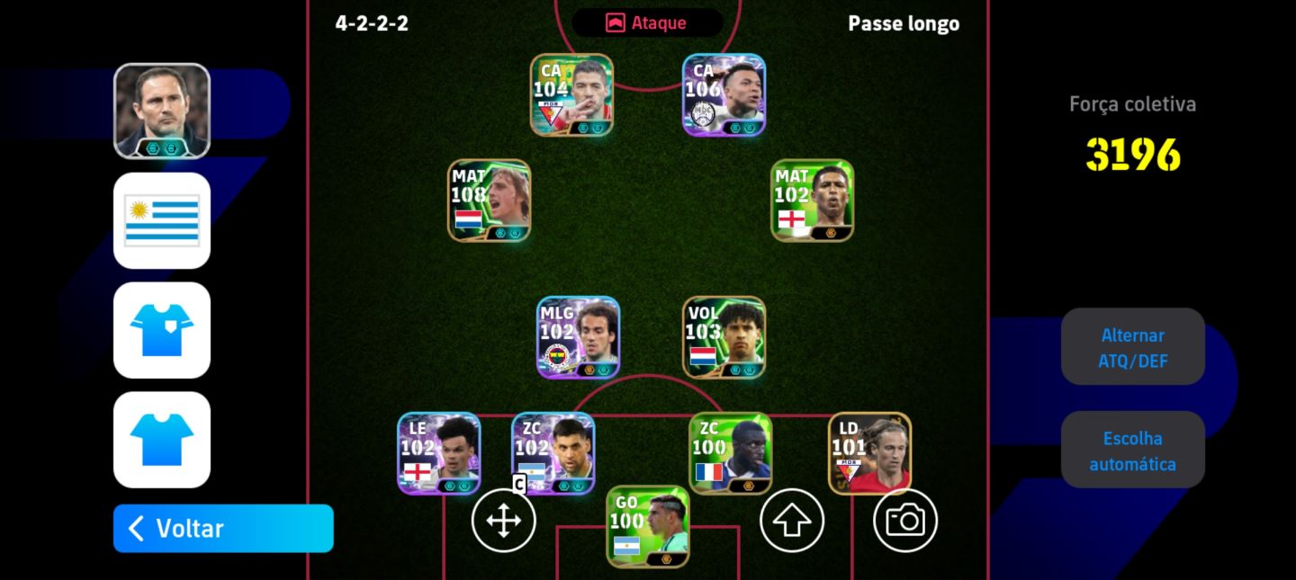 Conta de efootball braba do Cruyff e Mbappe e muito mais!