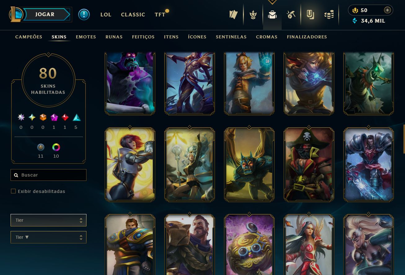 CONTA ÚNICA NO SERVER BR! KAYLE JUÍZA - RAMMUS REI - ELISE/JANNA VITORIOSA