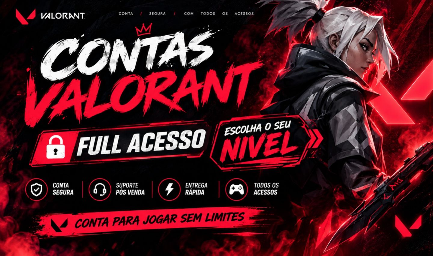 Conta Valorant | Idade Verificada | Full Acesso [Entrega Automática ]
