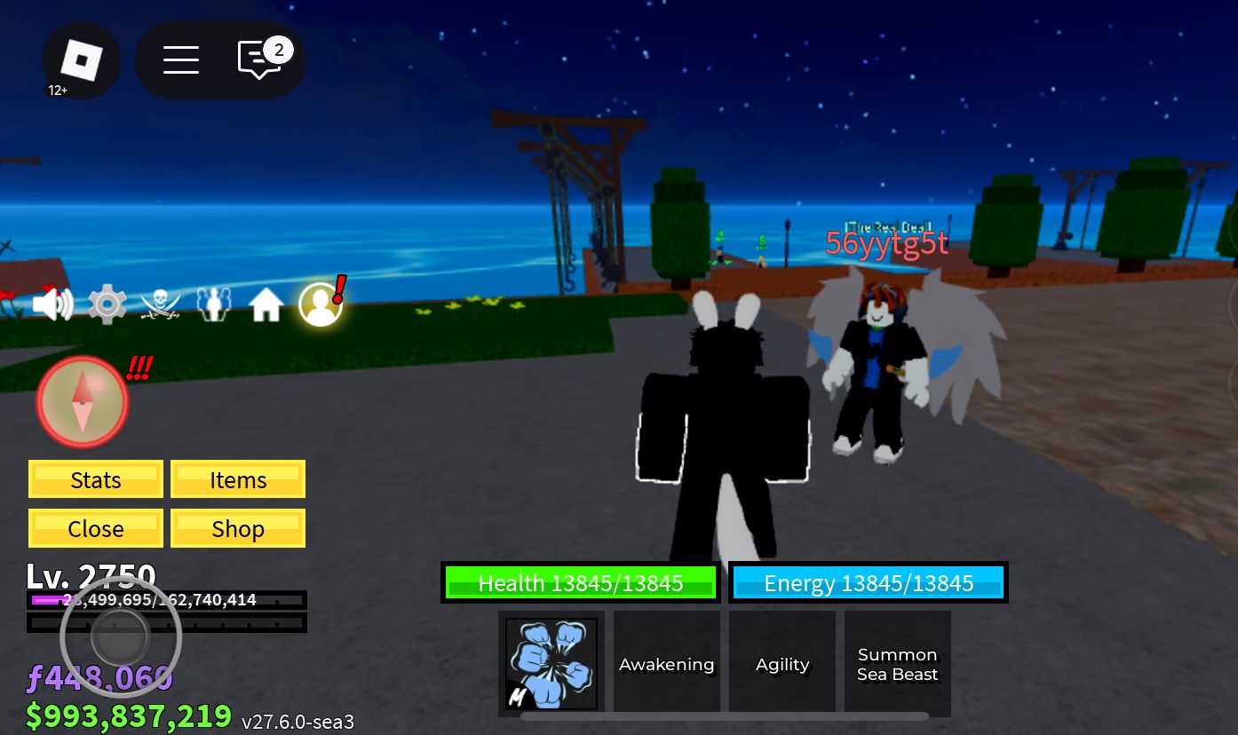 CONTA BLOX FRUIT LVL MAX - SANGUIN ART+CDK+TTK+SG