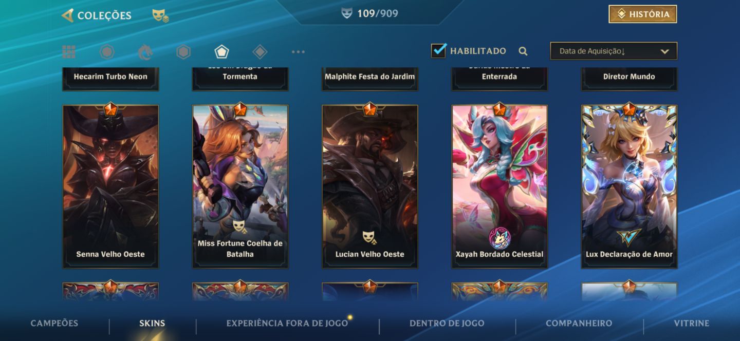 CONTA WILD RIFT GRÃO MESTRE NOVA TEMPORADA 8 SKINS MITICAS