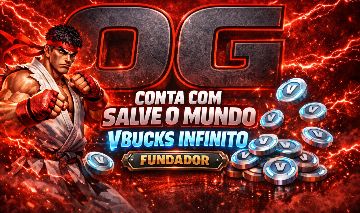 90%Conta Fortnite+Salve o mundo Fundador(Vbucks Infinitos+ENTREGA RAPIDA+Brindes
