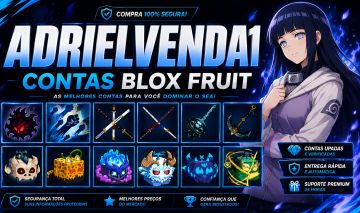 CONTA COM SHARK ANCHOR E MUITAS FRUTAS NO INVENTÁRIO