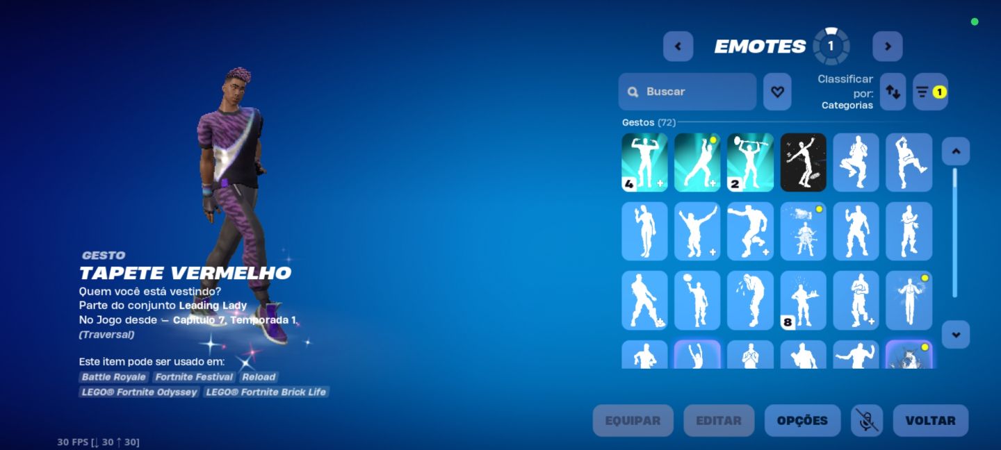 Conta fortnite capítulo 1 e 2 com skins raras
