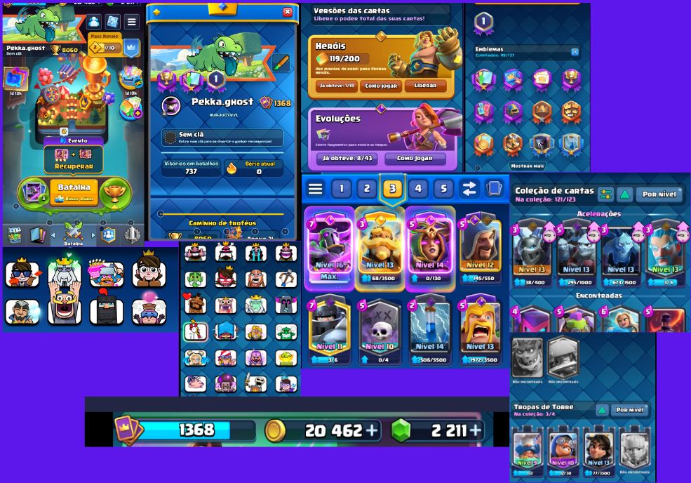 Contra brawl stars + brinde clash royale + brinde clash of clans