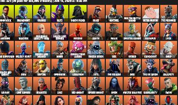 CONTA FORTNITE TRYHARD | 321 SKINS + 286 PICARETAS + 267 EMOTES + 2.350 V-BUCKS