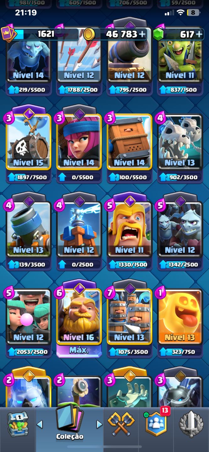 Clash Royale Arena 26 | 10.683 Troféus | 122/122 Cartas