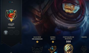 Conta lol level 226 - 62 skins - 100champ -full acess