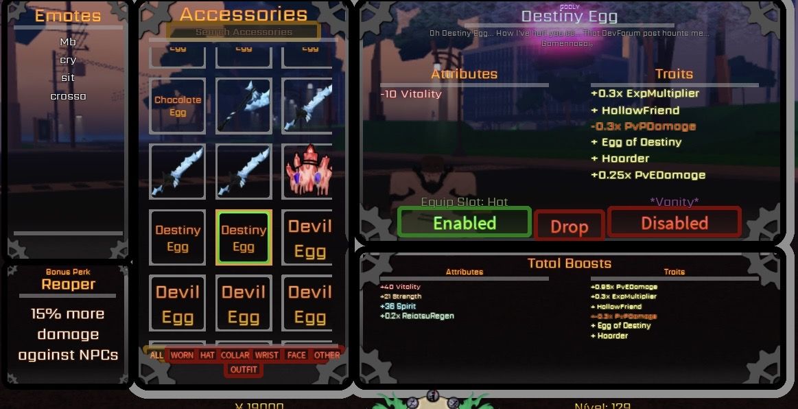 Kit de itens pve peroxide