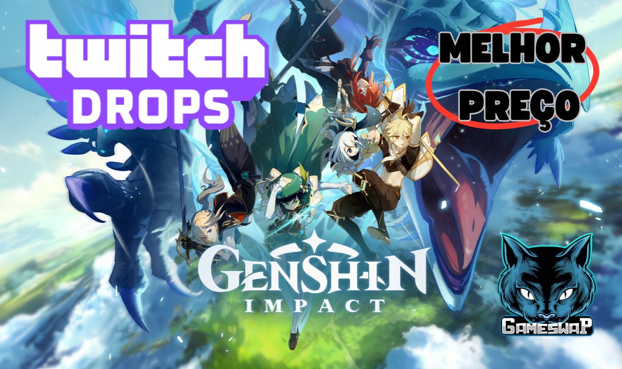 TWITCH DROPS - Genshin Impact - 20 MORA + 30 Primogenes + itens [entrega rápida]