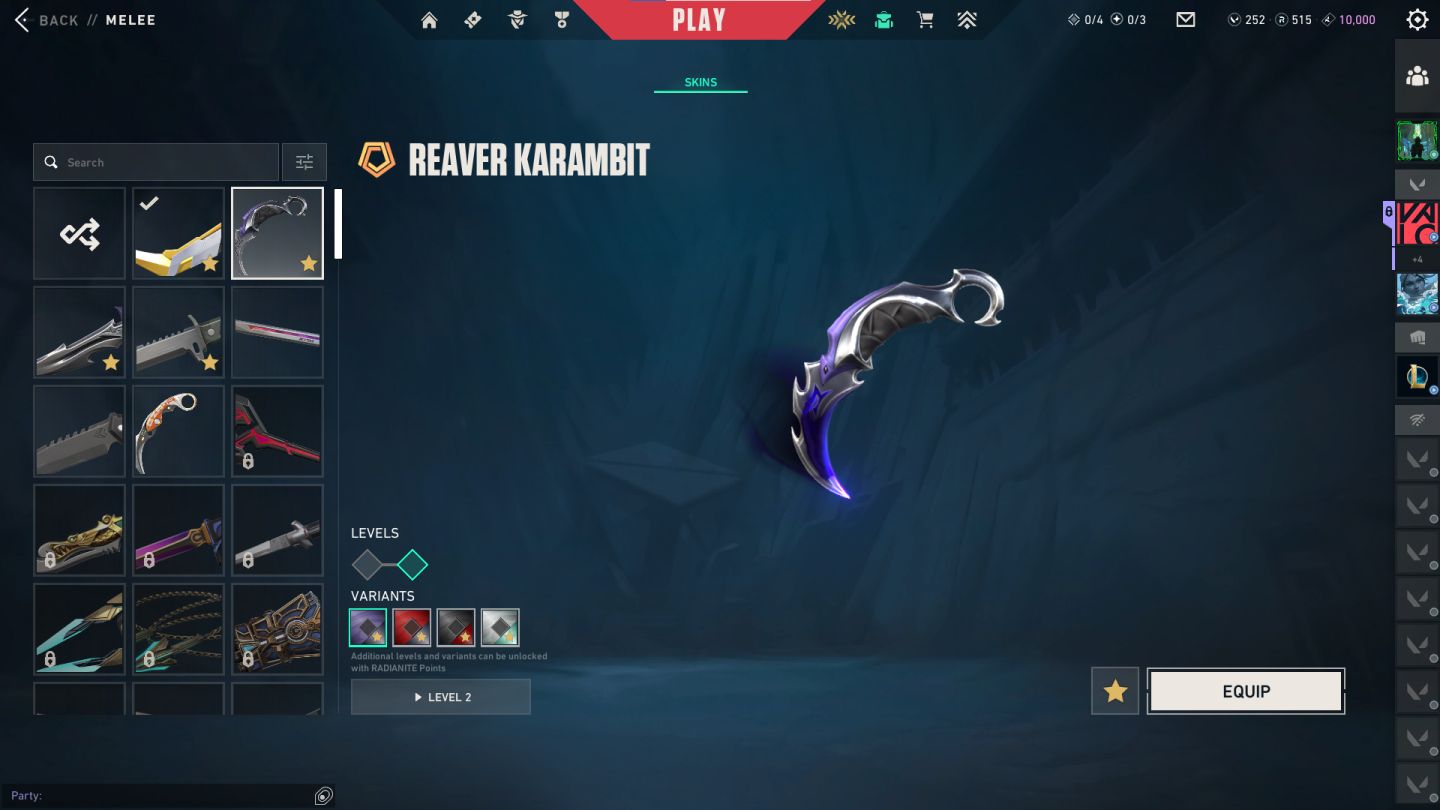 CONTA VALORANT COM VÁRIAS SKINS | FACAS + VANDAL + PHANTOM + SHERIFF