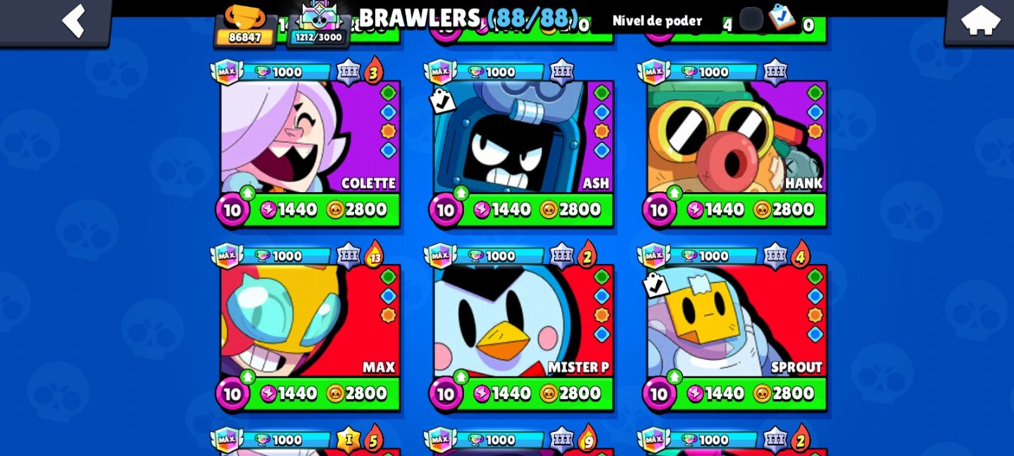CONTA DE BRAWL STARS COMPLETAMENTE FULL. (DESDE 2018).