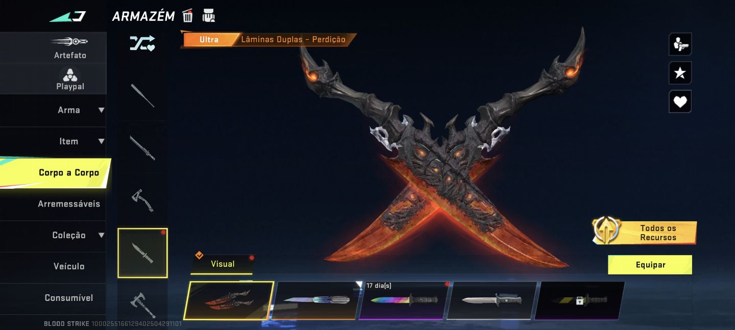 CONTA DE BLOOD STRIKE - 3 ETERNAS
