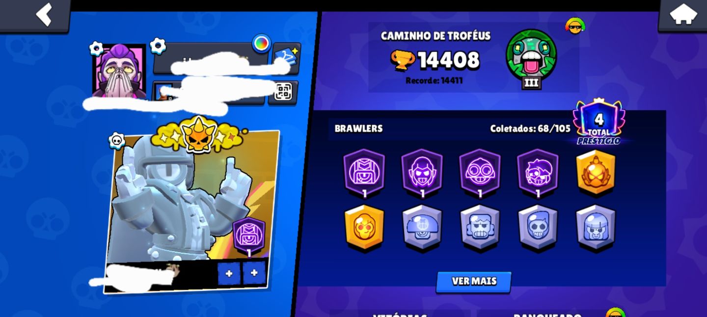 Conta brawl stars Premium | 14k Troféus & Skins raras