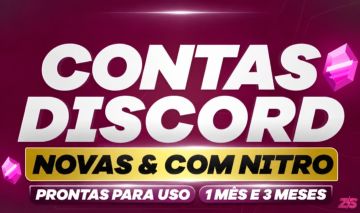 Contas com Nitro Discord | 1 Mês e 3 Meses | Nitrada | Novas / Virgem