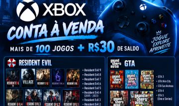CONTA XBOX +100 jogos e saldo