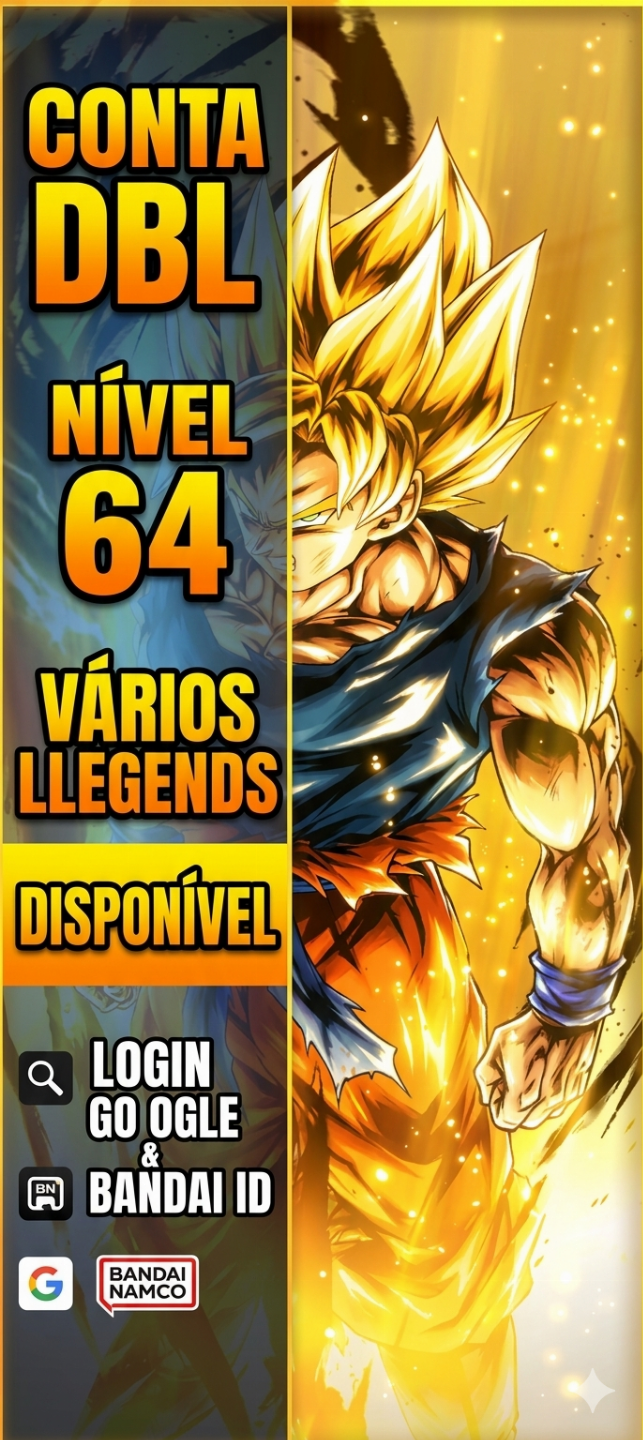 CONTA DBL - NIVEL 64 | ULTRA GOKU SSJ + LLs [ENTREGA AUTOMÁTICA]
