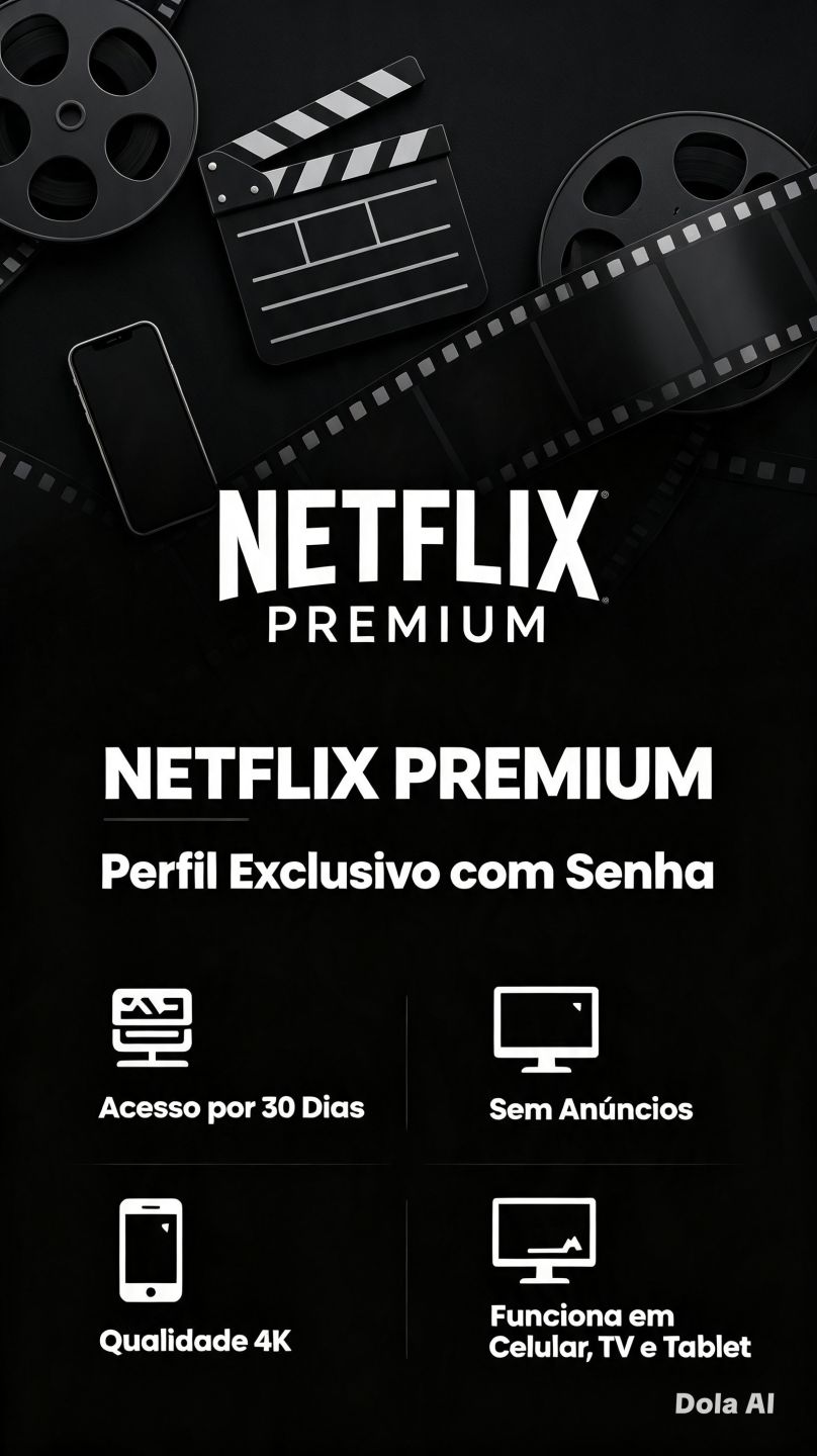 Netflix Premium Perfil Exclusivo com Senha | 30 Dias