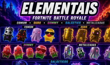 Todos os elementais do fortnite e até o pollo