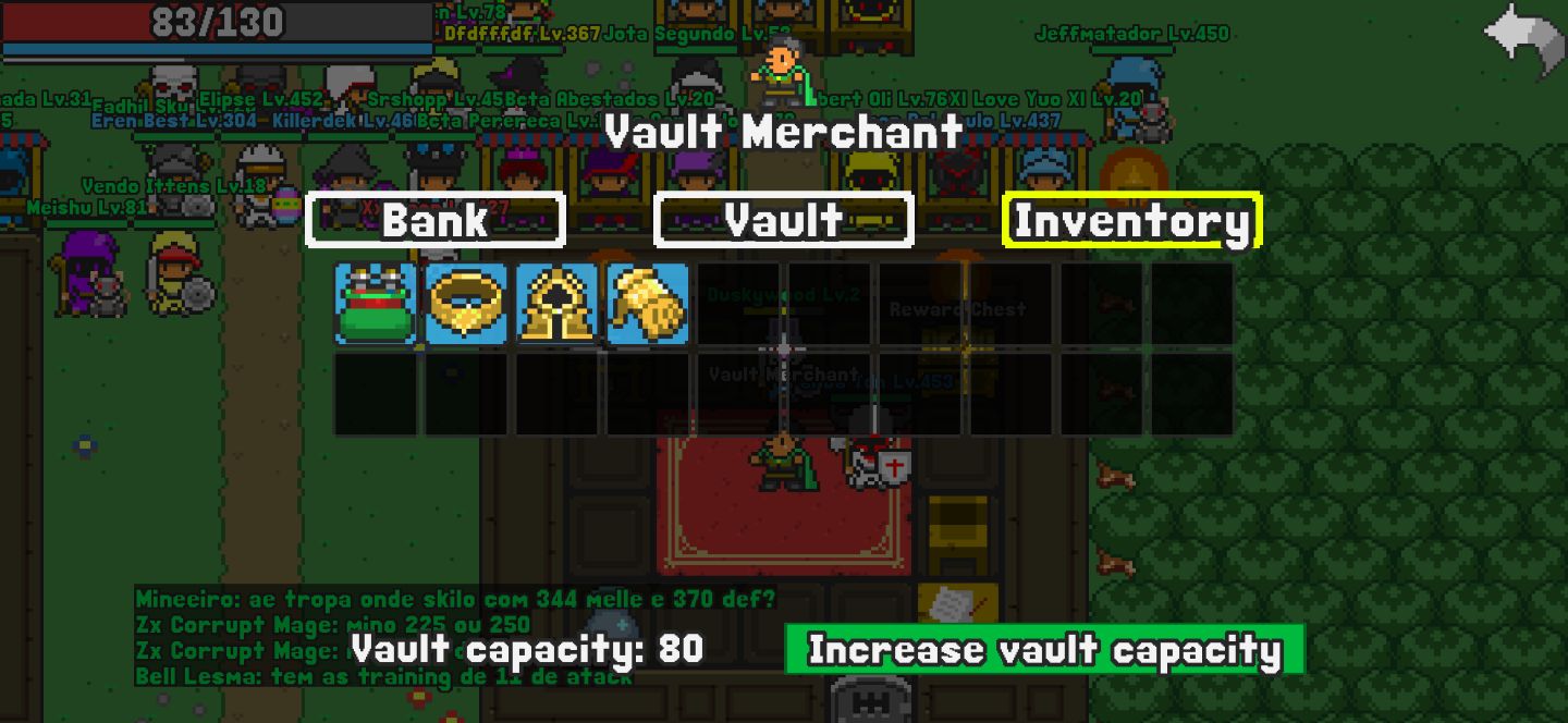 Itens rucoy Goldens de Rucoy