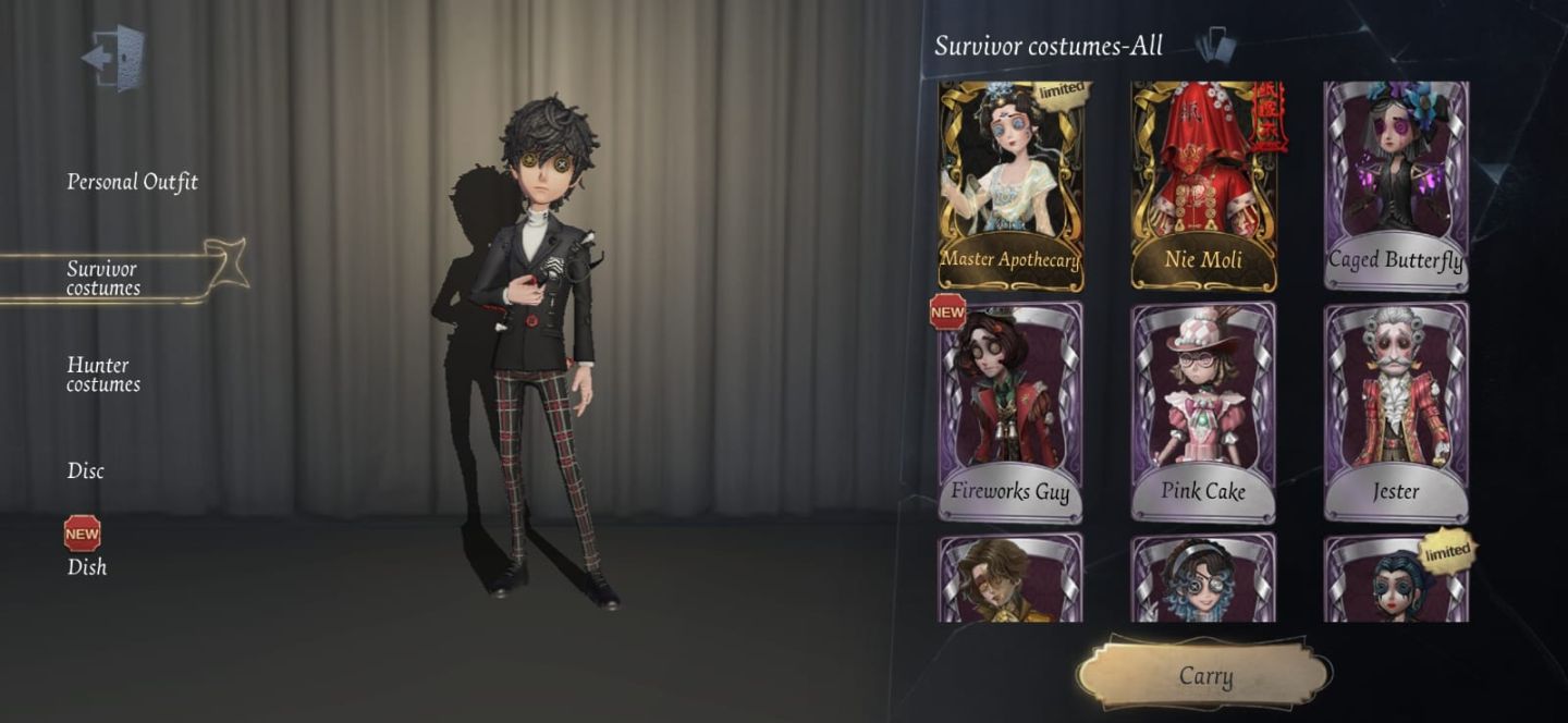 Conta Identity V | Joker/Persona 5, Frieren, Ib, COA | Skins Raras e Limitadas