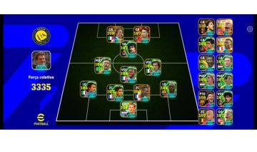 Conta eFootball Mobile completa+3335 Força. Melhores jogadores Meta cada Posição