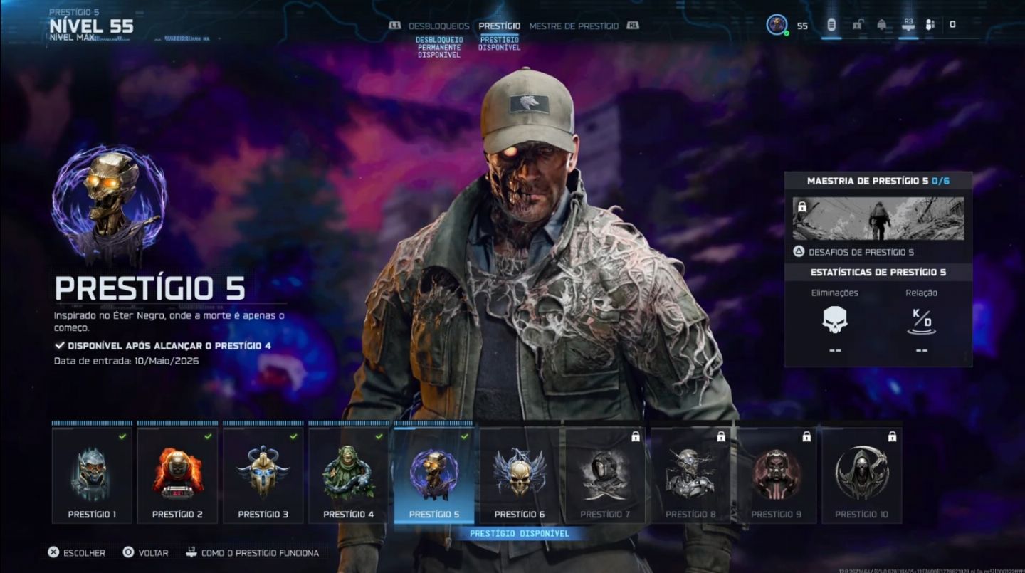 TODAS AS ARMAS UPADA + PRESTIGIO 5 - CONTAS WARZONE BO7 IMPECAVEL