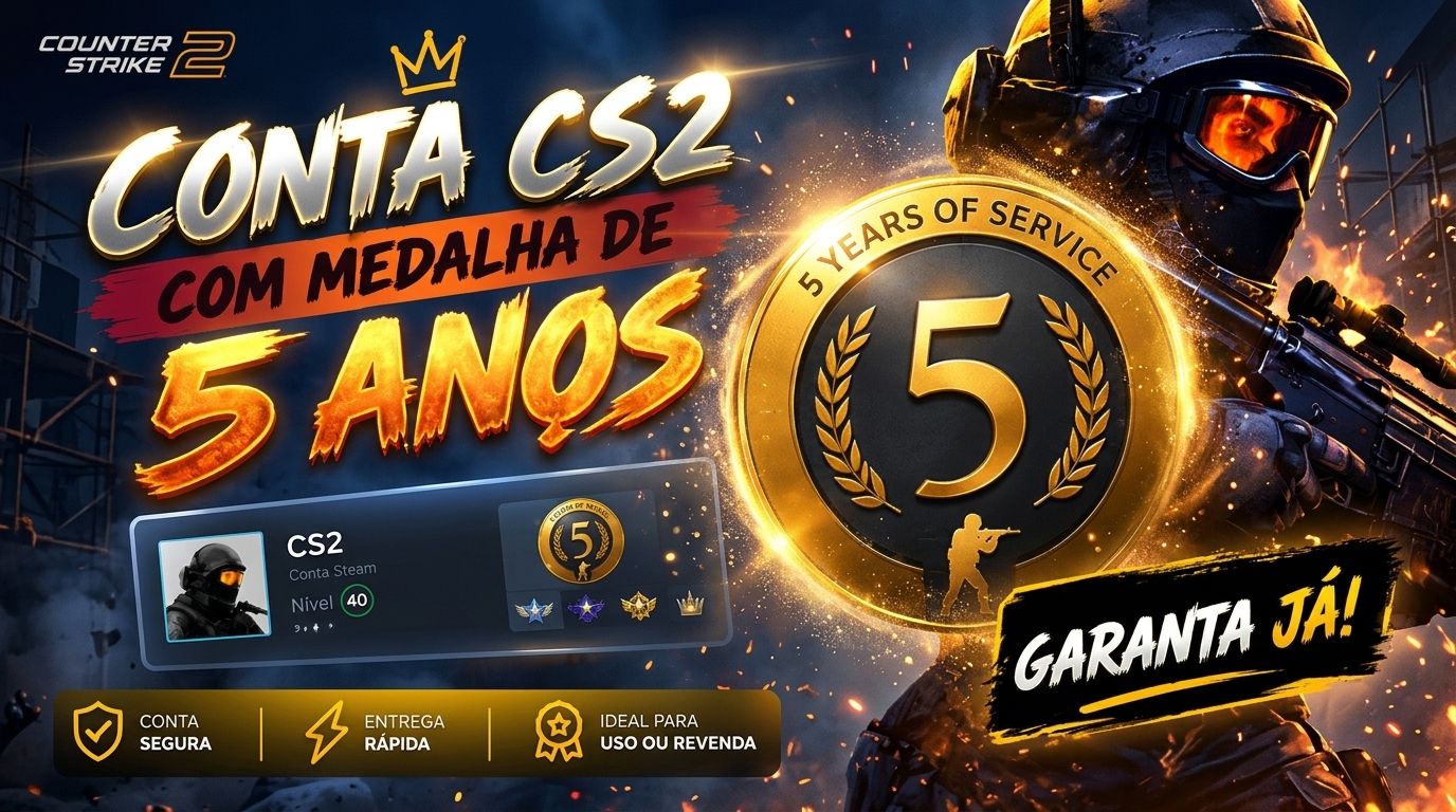ONTA CS2 COM MEDALHA DE 5 ANOS