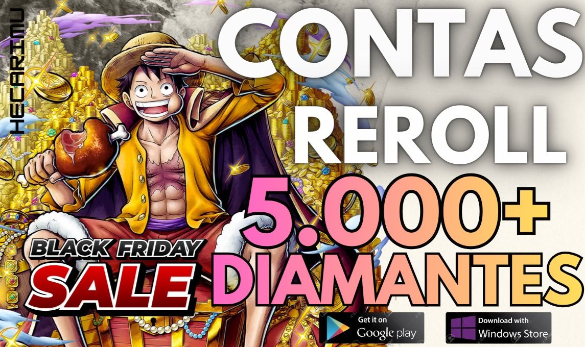 PROMOÇÃO [Global] Contas Reroll One Piece Bounty Rush - Android