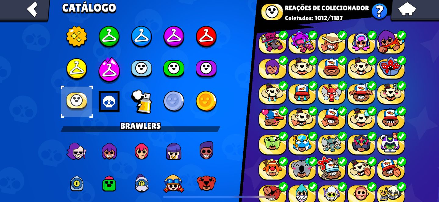 Conta de Brawl Stars | 3 Prestígios | Mestre | 120K Troféus | 106 Brawlers