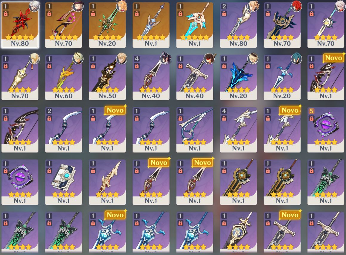 [Ar 55 - 11X T5] Arlecchino C1 + Bis, lyney + Bis e Mais T5 Limitados [America]