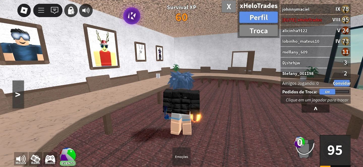 CONTA ROBLOX MM2 E ETC