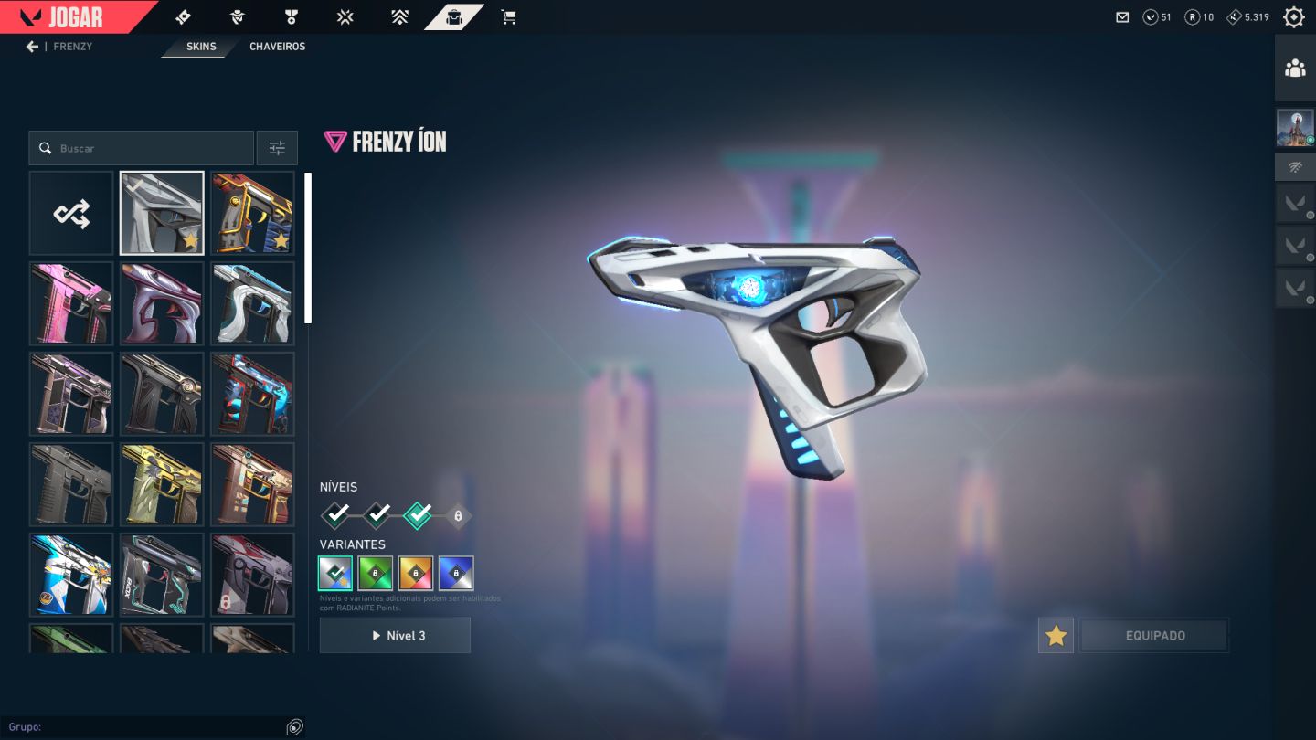 Conta Valorant, Peek ELO IMT, SKINS de todas armas e mais de 10 passes