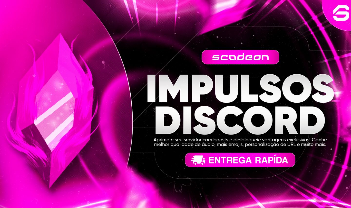 IMPULSOS DE SERVIDOR DISCORD - 1 | 3 MESES [ENTREGA MUITO RÁPIDA]