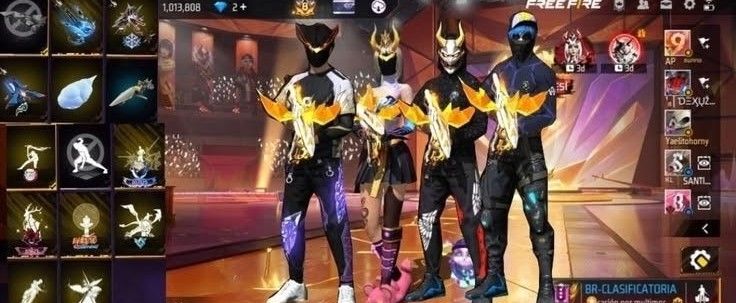 CONTA NVL ALTO - 377 COLEÇÕES + 310 EMOTES + 736 POSES + SOMBRA ROXA