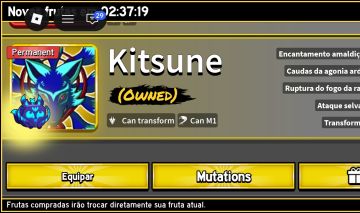 CONTA ROBROX INSANA | BLOX FRUITS (KITSUNE PERM + DB) + GPO + KING LEGACY