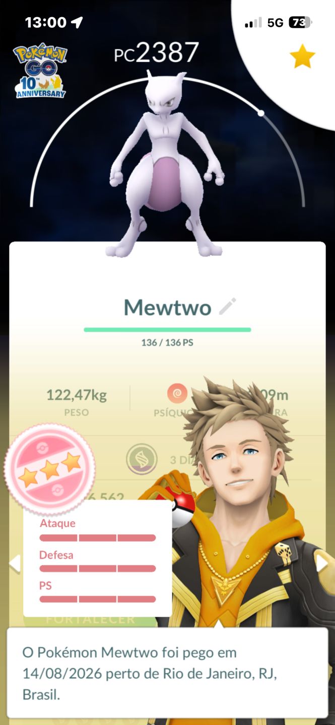 Conta Pokémon nível 30 com 5 shines/12 lendários garantidos e 200K de PE