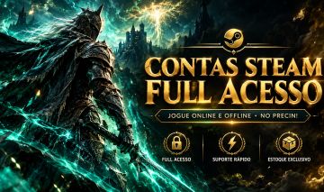 No Precin! CONTA STEAM FULL ACESSO - QUALQUER JOGO | JOGUE ONLINE E OFFLINE |