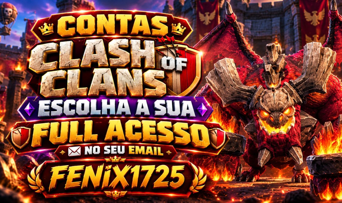 Conta Clash Of Clans, Cv 17 Entrego a Conta no E-mail do Comprador.
