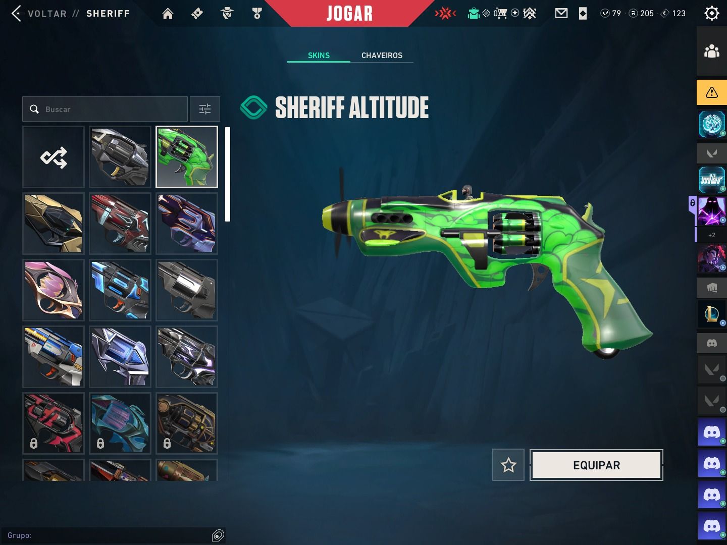 CONTA PEAK ASCENDENTE 1 COM VARIAS SKINS