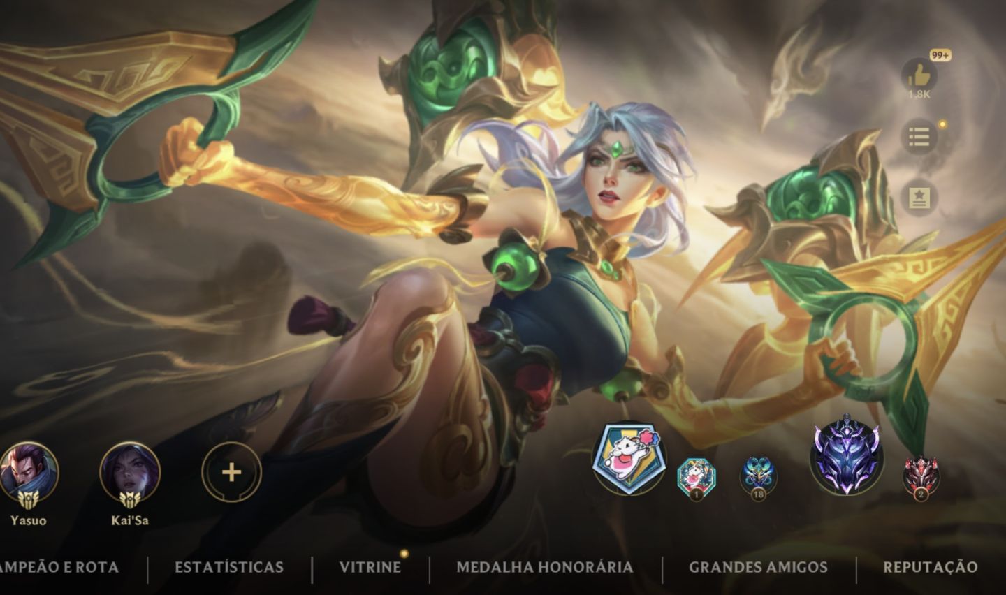 Conta wild rift ,todos champs,147 skins único dono todos os dados