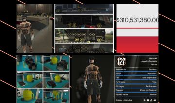 ACC GTA V ps5 LVL 127 FULL MOD PURE BLACK FAST RUN 300 MILHÕES TRAJES MODD