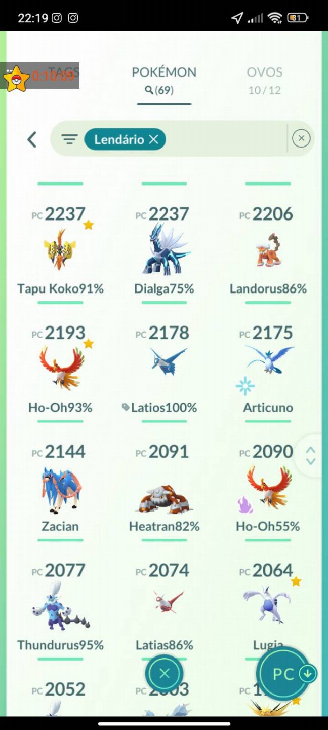 Pokémons a venda raros e lendários(pokémon GO)